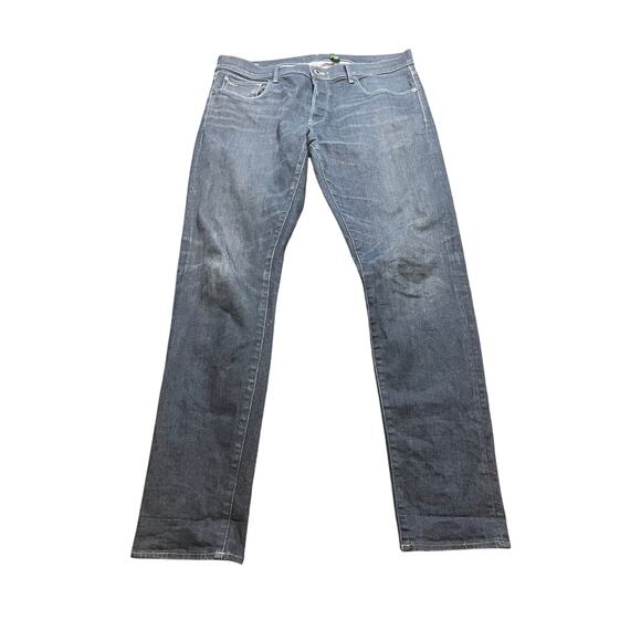 G-STAR RAW 3301 SLIM MEN'S JEANS BUTTON FLY BLUE PANTS 36 X 36 - Picture 1 of 12